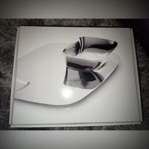 Studio Nova Silver Chip and Dip serving dish